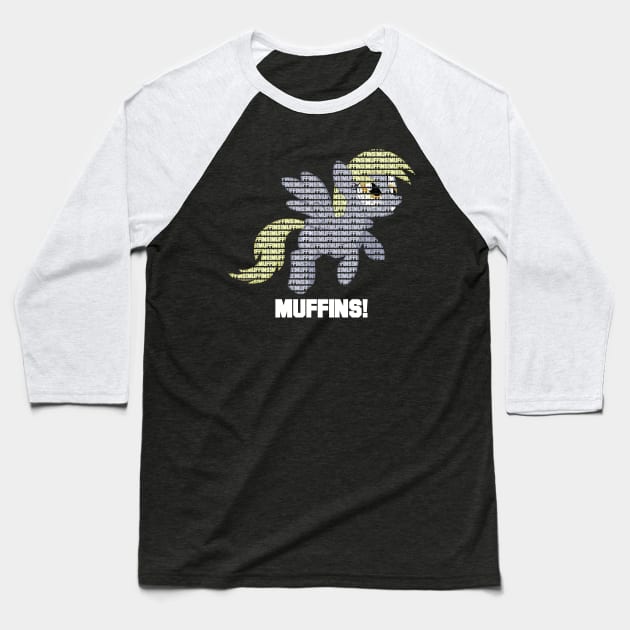 Muffins! - Derpy Baseball T-Shirt by Brony Designs